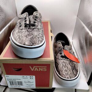 VANS ERA Snake Black Khaki Lace Up Sneakers VN-0W3CDUI NIB Men 8 Women 9.5